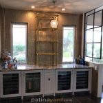 Brass Bistro Bar Shelves
