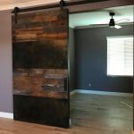 Reclaimed Barn Wood & Steel Barn Door