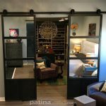 Iron And Mirror Barn Doors