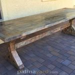 Custom Wood Trestle Table