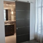 Modern Wood Veneer Sliding Barn Door