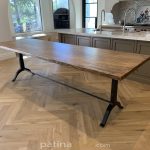 Custom Maple Top with Cast Iron Style Wishbone Legs