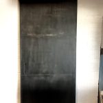 3 Panel Metal Barn Door with Rivet Details