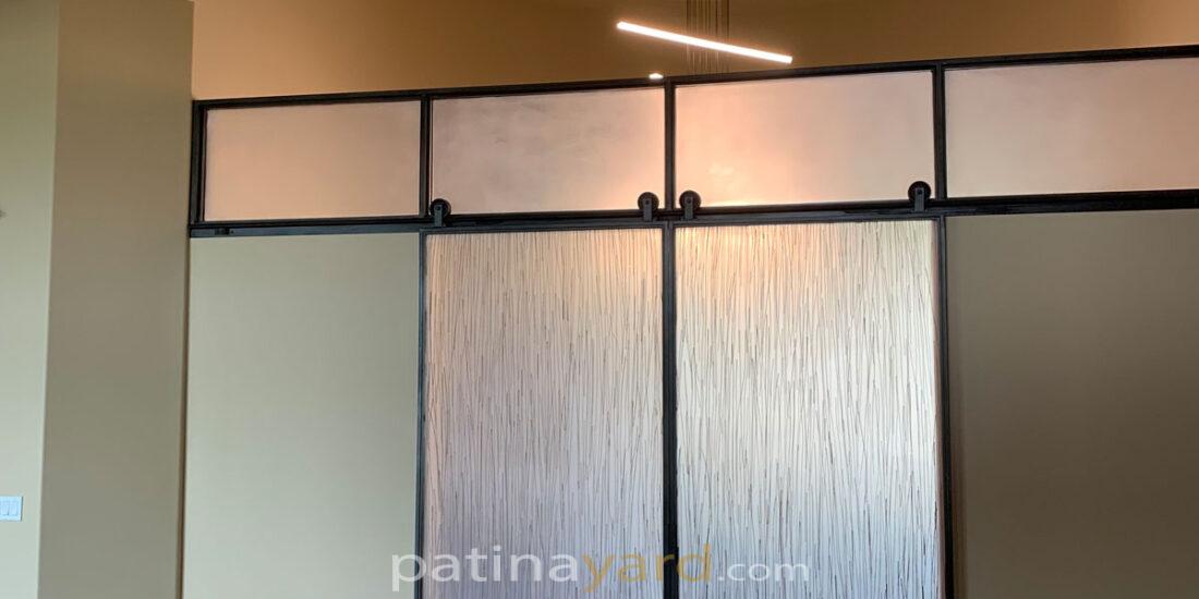 3Form and metal barn doors