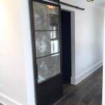 Antique Mirror and Industrial Contemporary Door