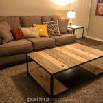 Wood and Metal Coffee Table