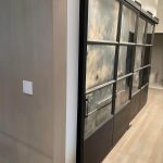 Warehouse Metal Bi- Pass Doors with Antique Mirrors