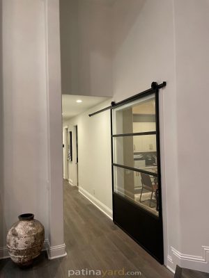 Office metal and glass barn