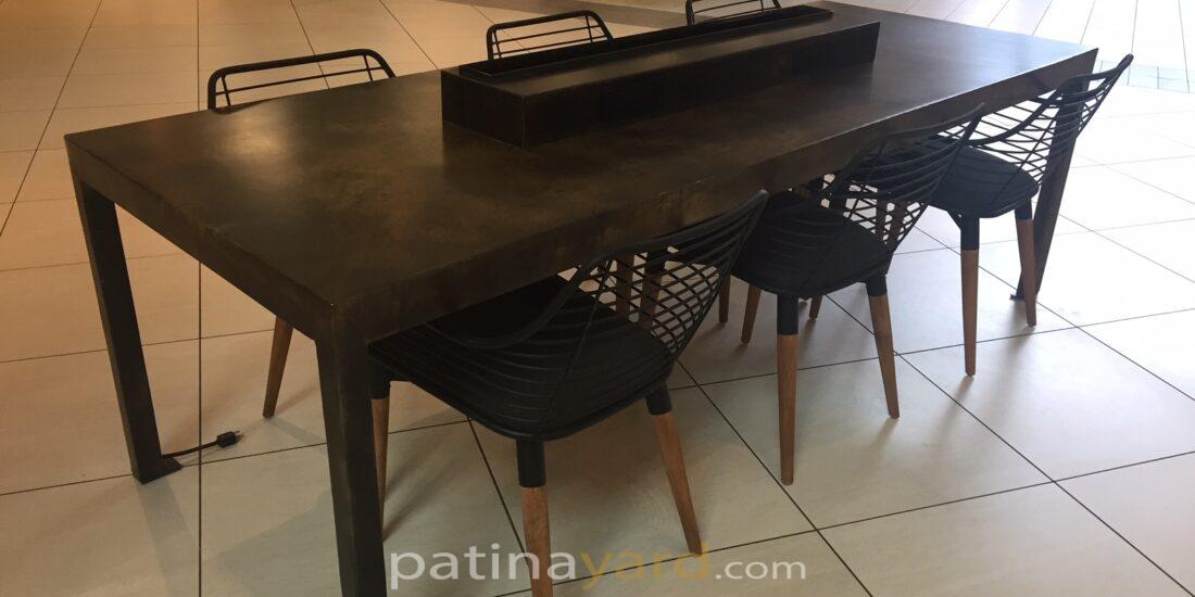 brass meeting table