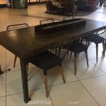 Solid Patina Brass Meeting Table
