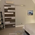 Reclaimed Wood and Satin Steel Panels