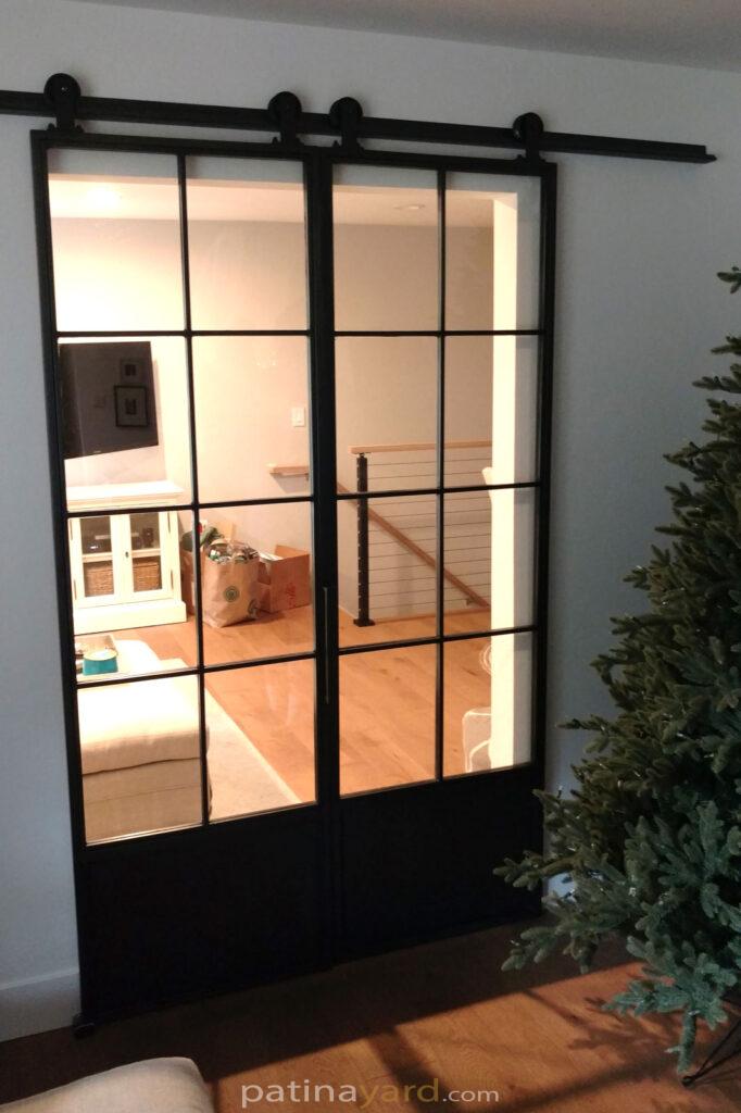 Custom Metal and Glass Barn Doors Built for You