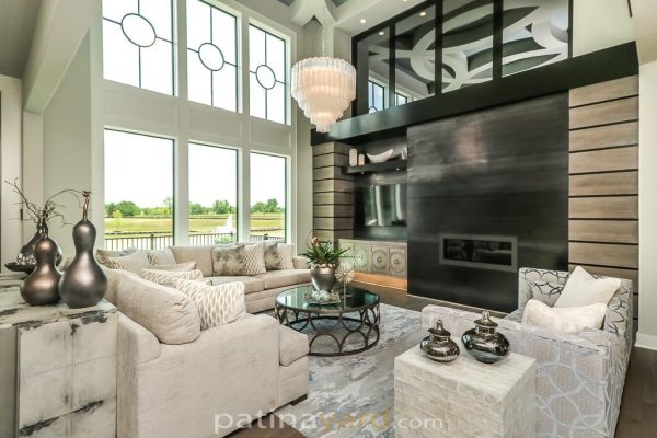contemporary hot rolled steel fireplace