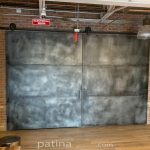 Large Industrial Metal Panel Double Doors
