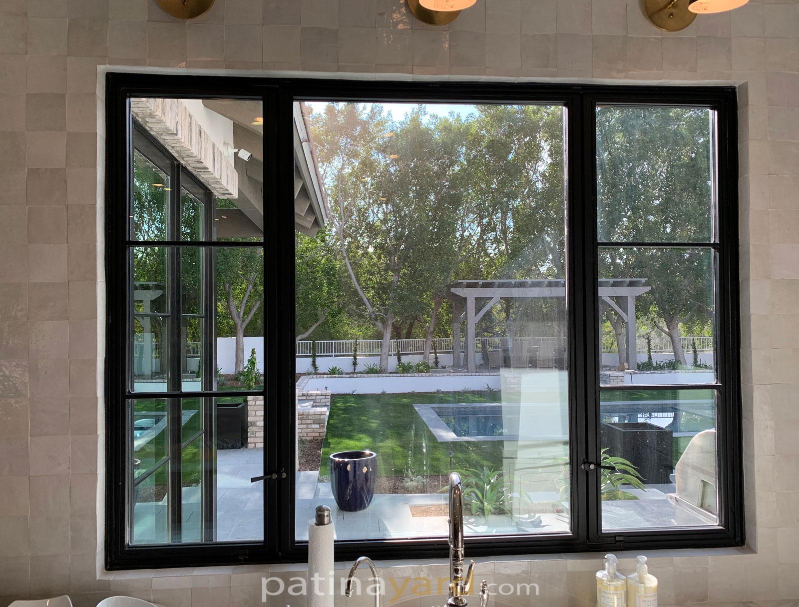 custom metal and glass window