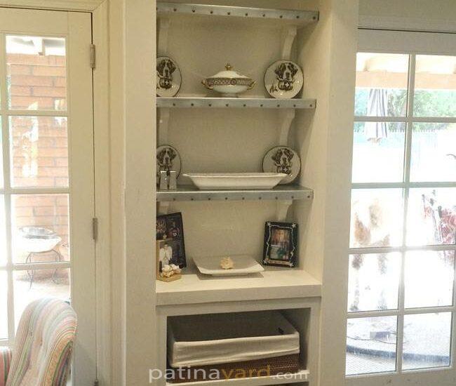 zinc shelves