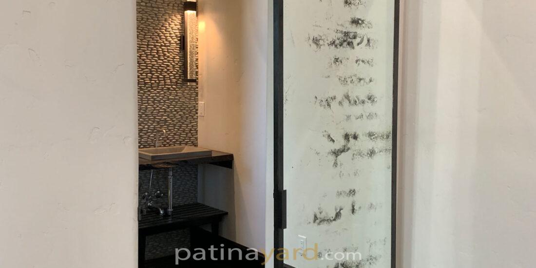 antique mirror barn door