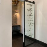 Antique Mirror and Metal Sliding Door