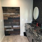 Reclaimed Wood and Metal Panel Barn Door