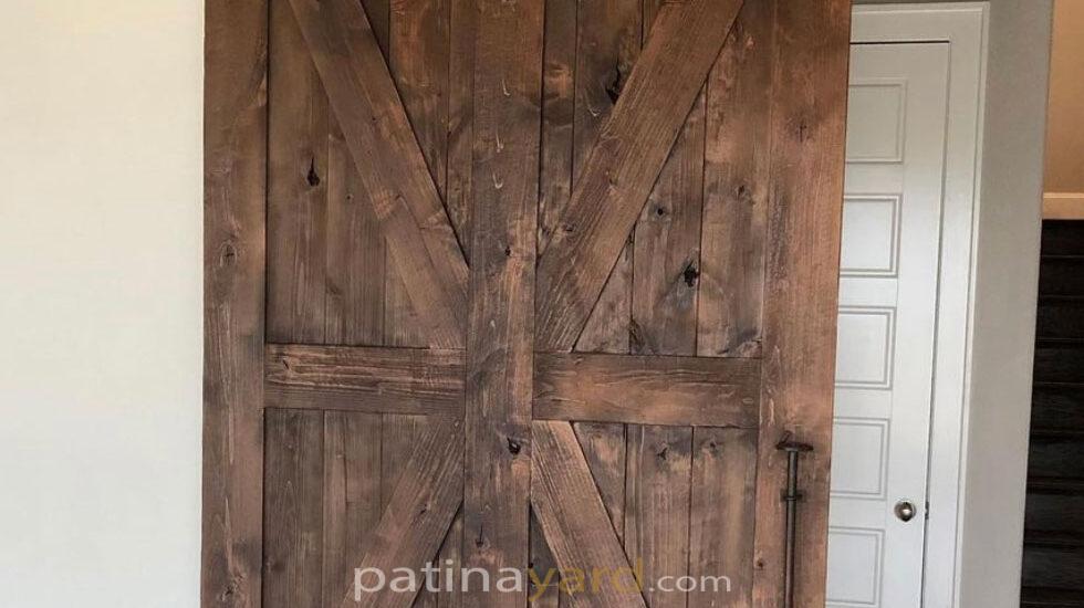 ranch style wood barn door