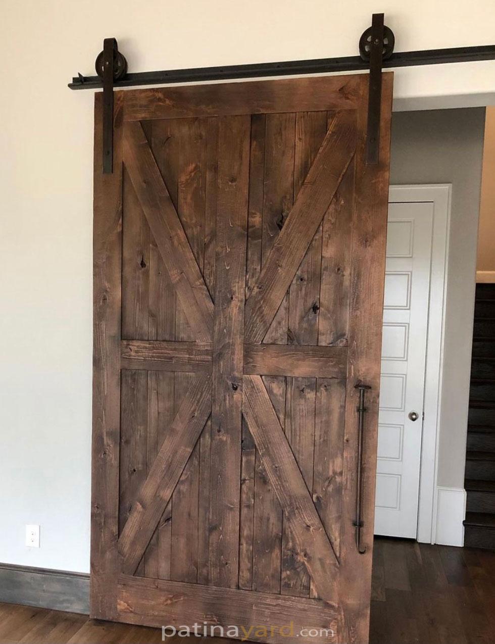 ranch style wood barn door