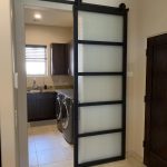 Steel and Specialty Glass Barn Door
