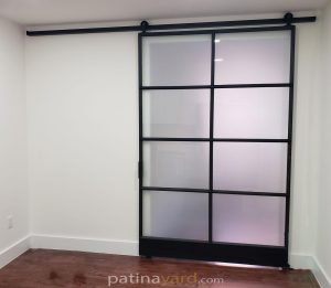 large single warehouse style with satin glass finish