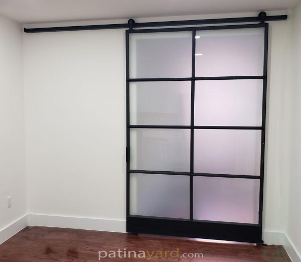 large single warehouse style with satin glass finish