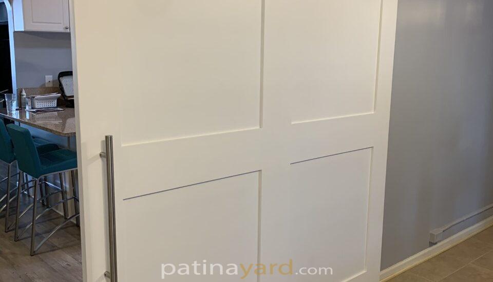 large 4 panel shaker barn door