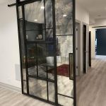 Beautiful Metal and Random Pattern Antique Barn Door