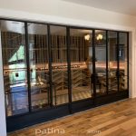 Custom Metal and Glass Wine Room