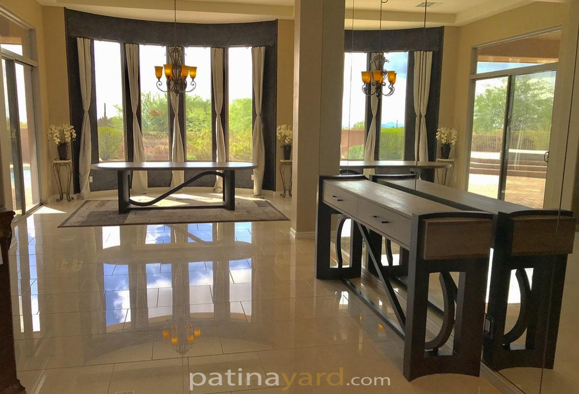 artistic luxury credenza and dining table