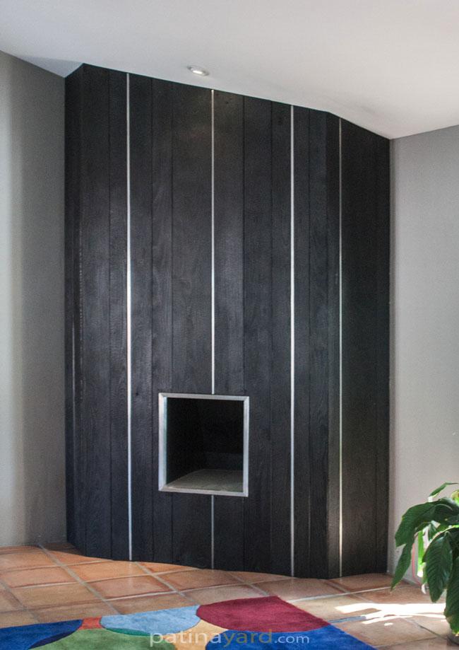 Charred Wood Fireplace