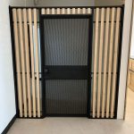 Metal Security Gate with Wood Sides
