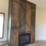 Prescott Custom Copper Fireplace