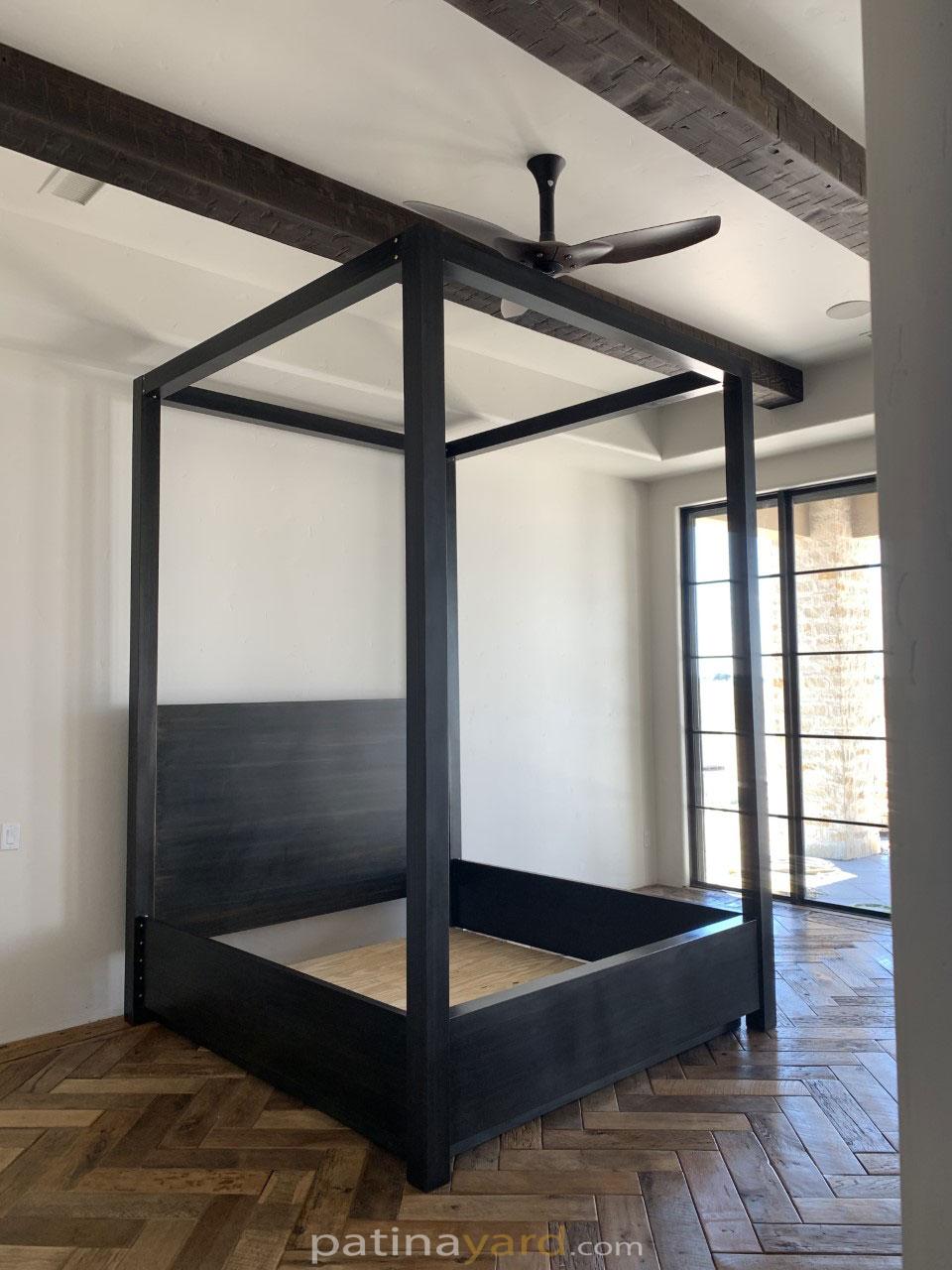metal canopy bed
