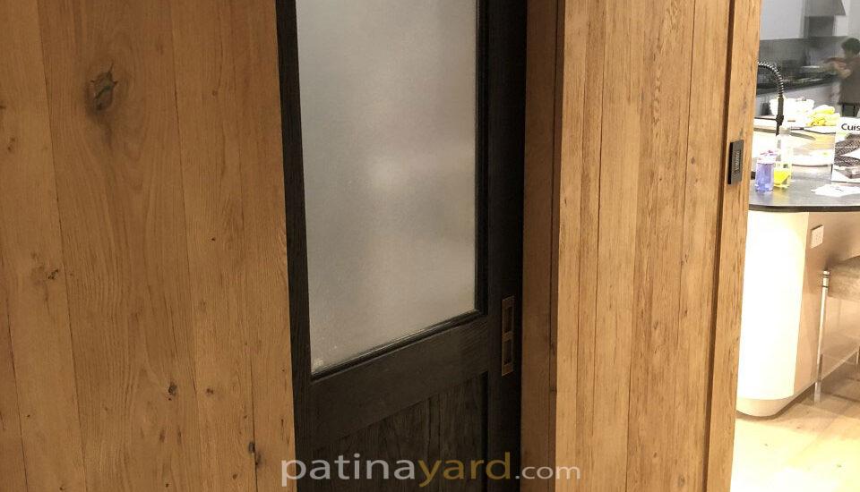 hinged wood water closet door