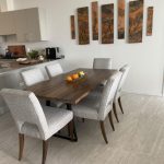 Contemporary Walnut Dining Table