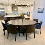 Custom Large Round Wood Dining Table