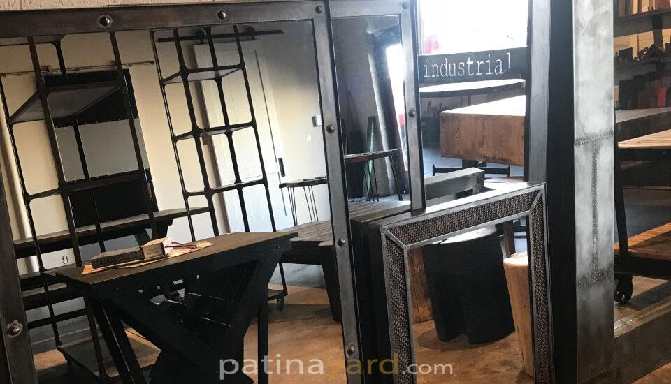 custom mirror and metal frames