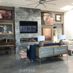Custom Zinc Fireplace