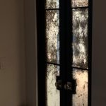 Small Hinged Double Doors with Antique Mirrors