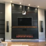 Hot Rolled Steel with Live Edge Mantel
