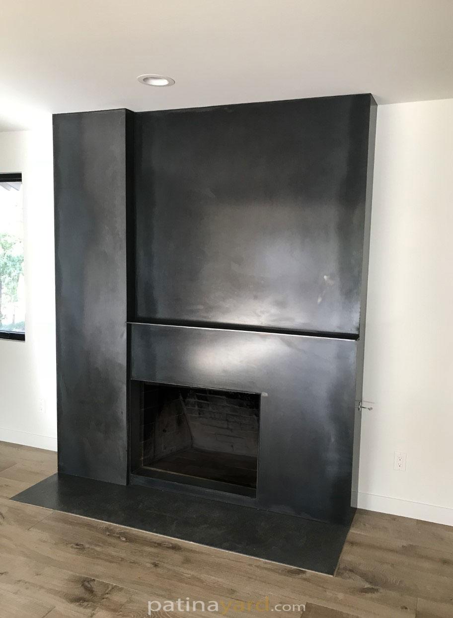 hot rolled steel fireplace