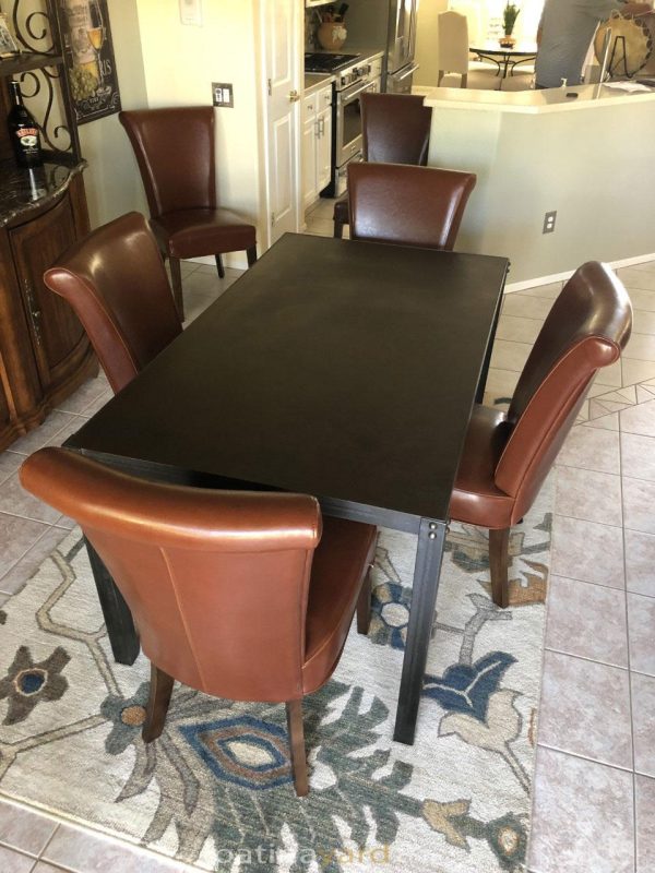 hot rolled steel dining table