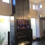 Hot Rolled Steel Fireplace with Large Rivets