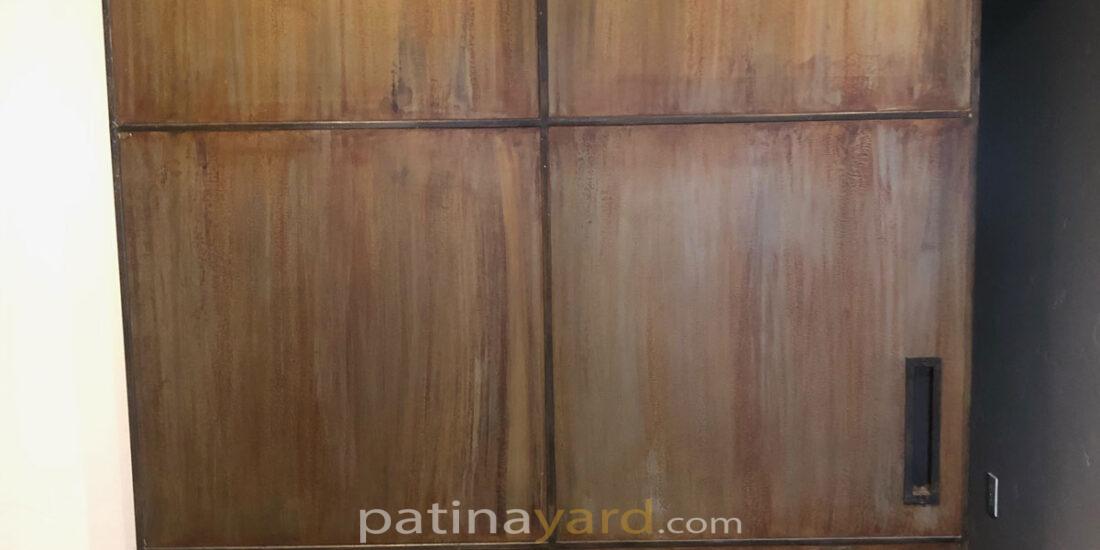 rustic metal warehouse barn door