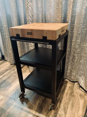 kitchen cutting board cart