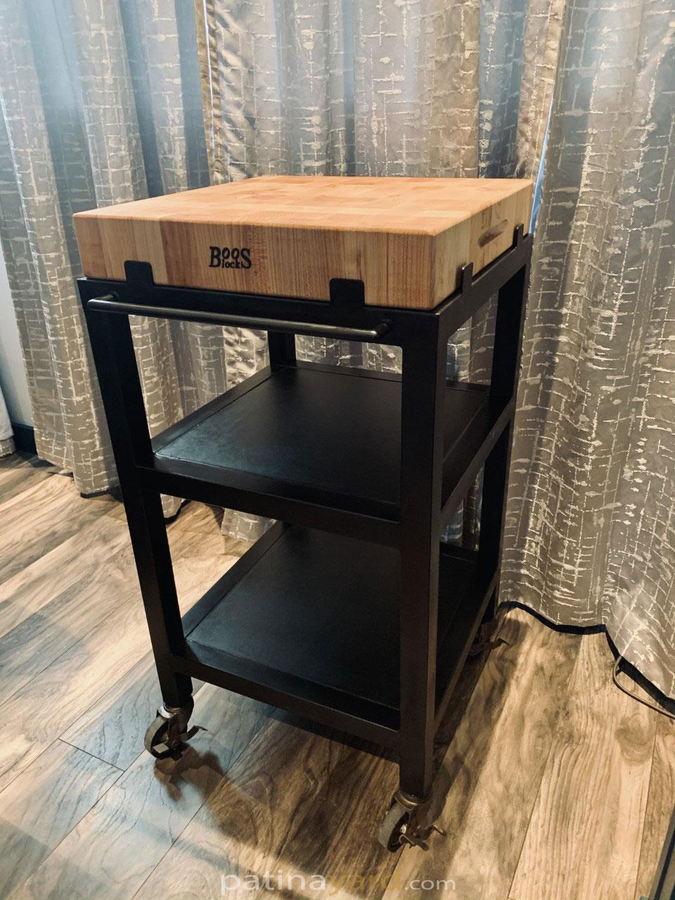 kitchen cutting board cart