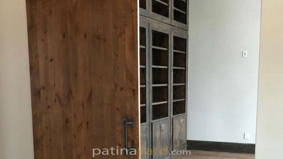 High Quality Stained Wood Barn Door